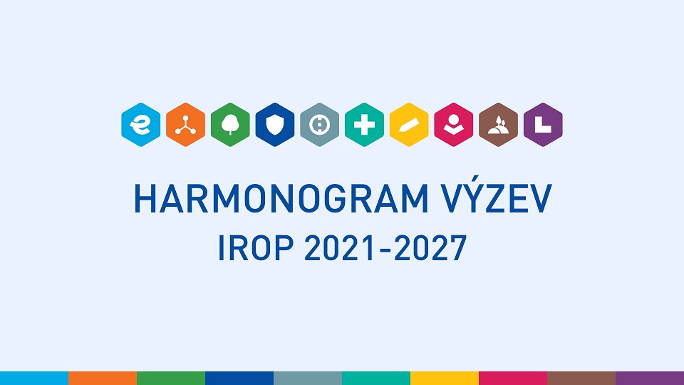 Harmonogram výzev IROP 2014-2020 na rok 2023 a Harmonogramy výzev IROP 2021-2027 na roky 2022, 2023 a 2024