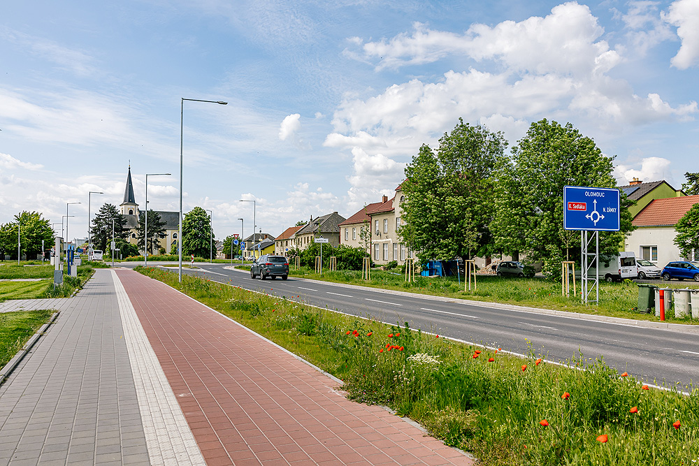 Cyklistická stezka Litovel - Červenka - Uničov, k.ú. Červenka