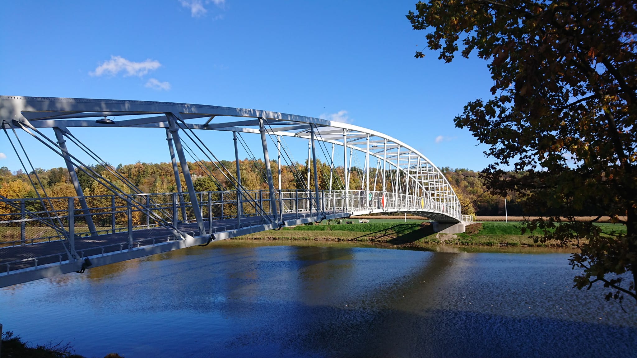 Lávka přes Vltavu Hluboká nad Vltavou